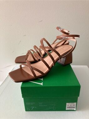JCrew Layne strappy-sandal heel in leather